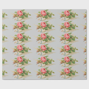 Dove Carrying Rose Wrapping Paper