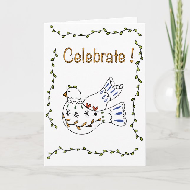 Dove Celebrate Card (Front)