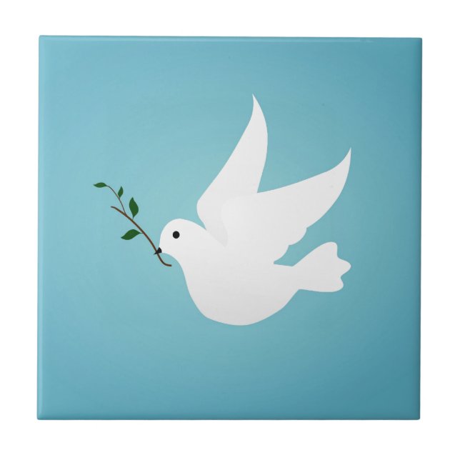 Dove Ceramic Tile (Front)