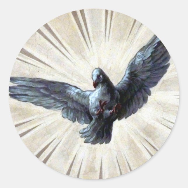 dove classic round sticker (Front)