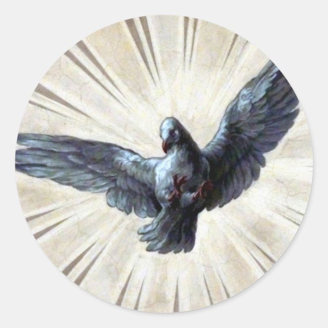 dove classic round sticker (Front)