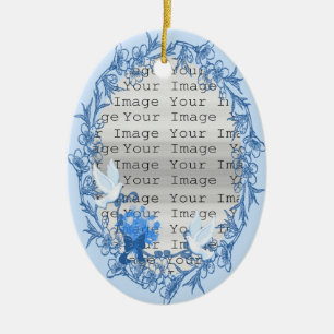 Dove Custom Oval Ornament