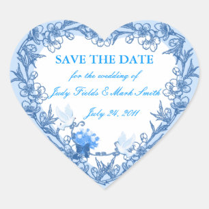 Dove Custom Save The Date Stickers