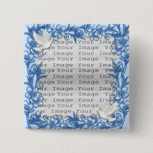 Dove Custom Square Button