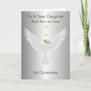 Dove Daughter And Son In Law Christmas Holiday Card