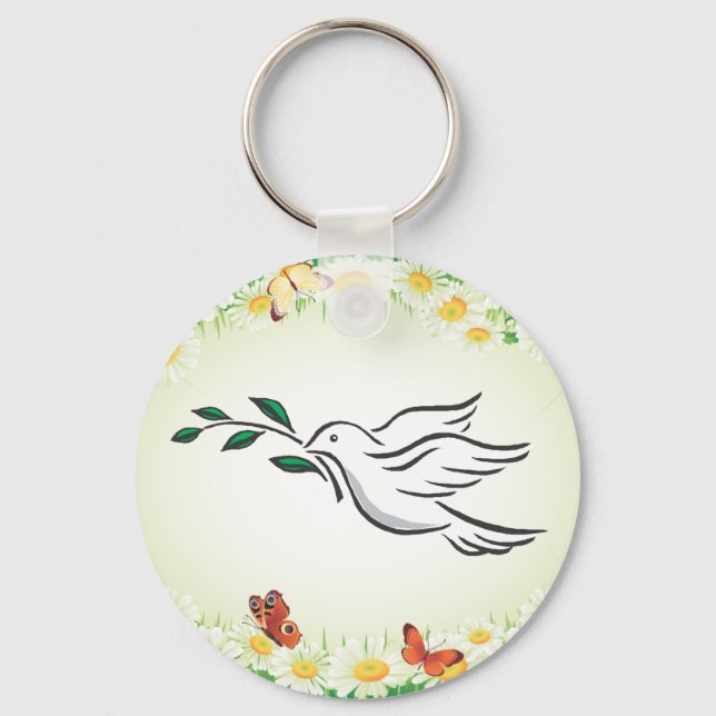 Dove designs key ring (Front)