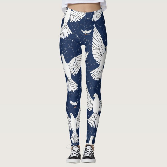 DOVE FLYING LEGGINGS (Front)