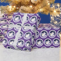 Dove Christmas hot pink Wrapping Paper