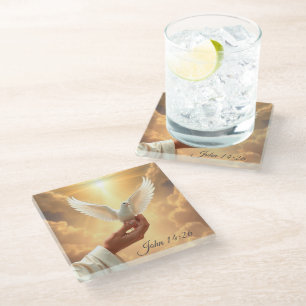 Dove Glass Coaster