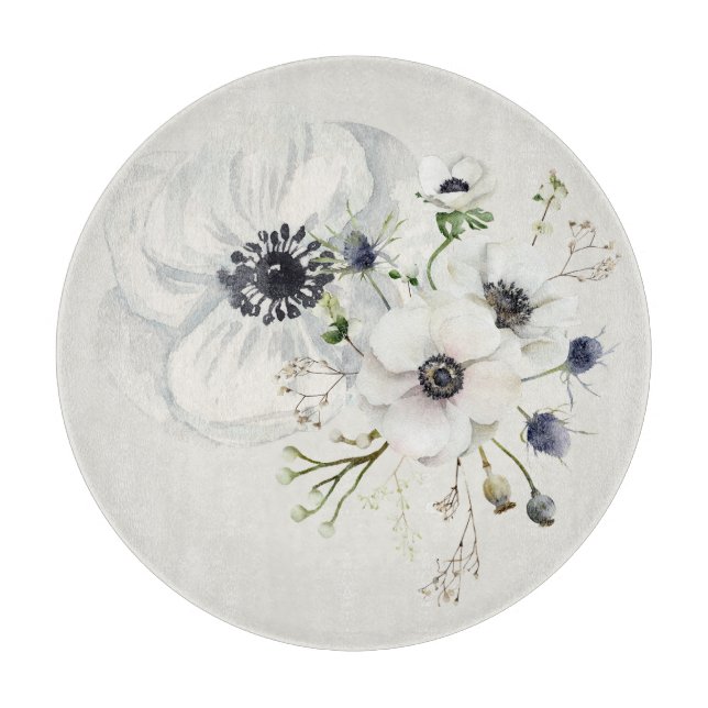 Dove Grey Phantasy Cutting Board (Front)