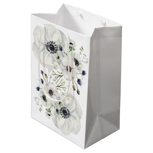 Dove Grey Phantasy Medium Gift Bag (Back Angled)