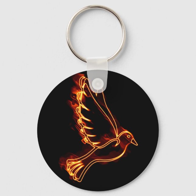Dove Holy Spirit Key Ring (Front)