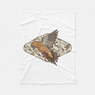 Dove Hunting Old Camo Hunter Camouflage Men Dad Gr Fleece Blanket