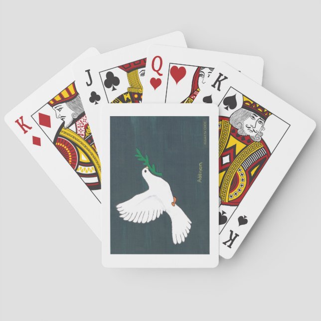 Dove - Kids Art for CHOC Playing Cards (Back)
