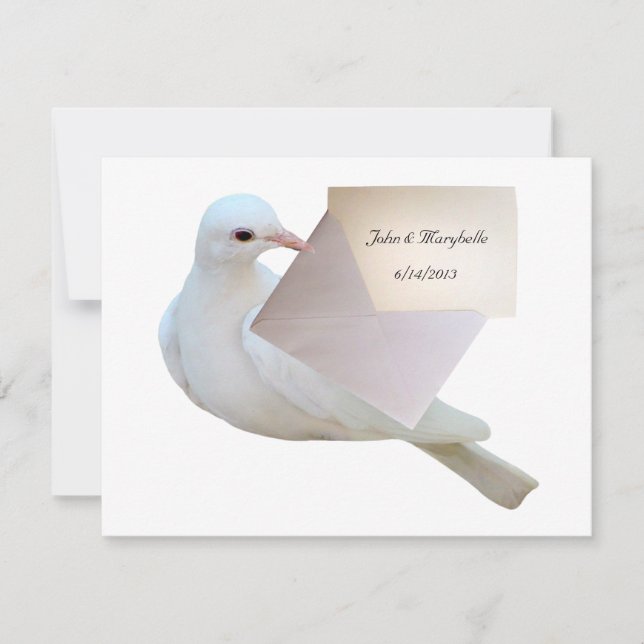 Dove Letter Invitations (Front)