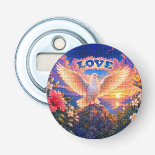 Dove Love Above All Bottle Opener