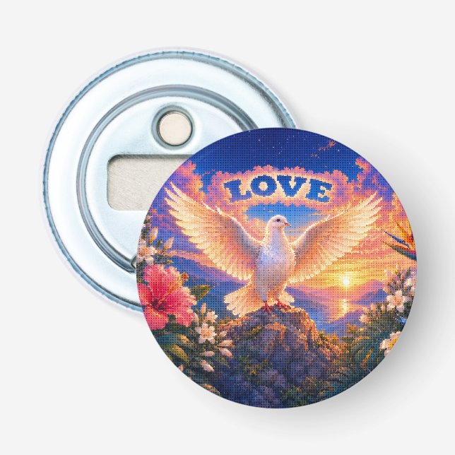 Dove | Love Above All Bottle Opener (Front)