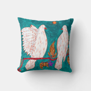 Dove Love Throw Pillow