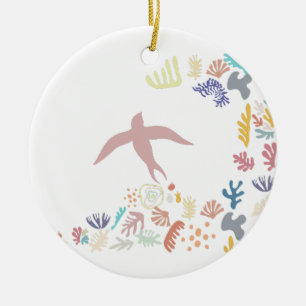 Dove Matisse Art Elements Ceramic Ornament