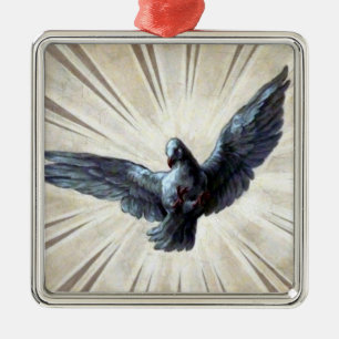 dove metal metal ornament