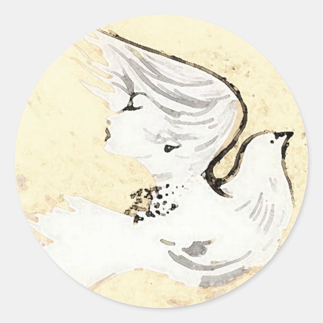 Dove of a Women ~ 20 Stickers (Front)