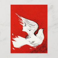 Dove of a Women Postcard / Invitation