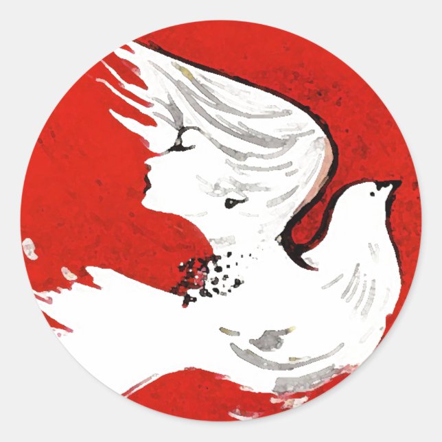 Dove of a Women ~ Stickers (Front)