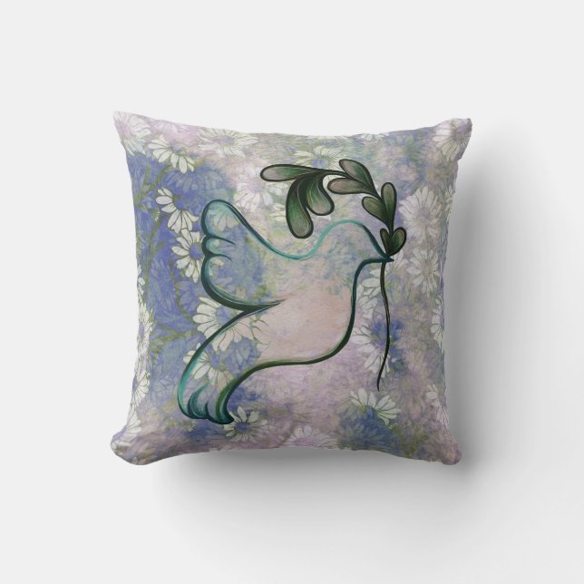 Dove of Hope and Peace                             Cushion (Front)