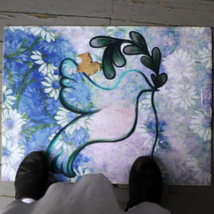 Dove of Hope and Peace Doormat