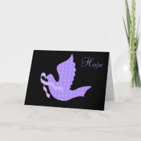 Dove of Hope Periwinkle Ribbon - Stomach Cancer