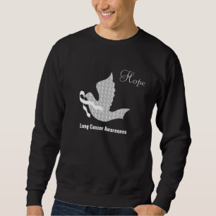 Dove of Hope White Ribbon - Lung Cancer Sweatshirt