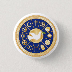 Dove of Peace 3 Cm Round Badge