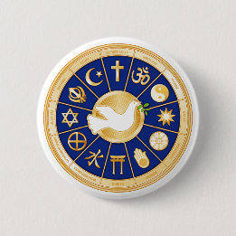 Dove of Peace 6 Cm Round Badge