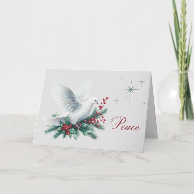 Dove of Peace Christmas Card (Front)
