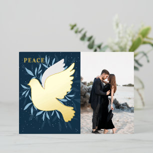 Dove of Peace Christmas Foil Holiday Card