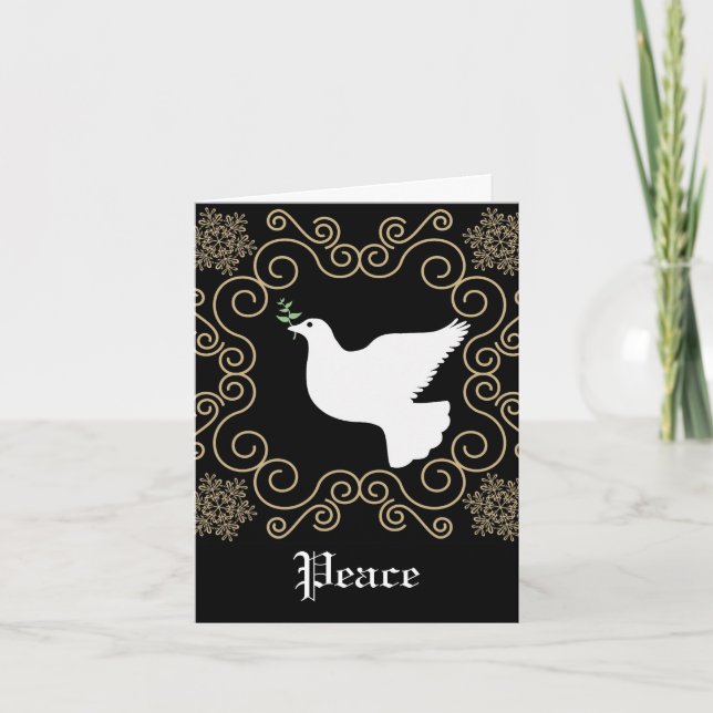 Dove of Peace Christmas Holiday Card (Front)