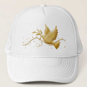 Dove of peace Christmas holidays elegant peak caps