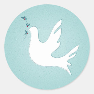 Dove of Peace Classic Round Sticker
