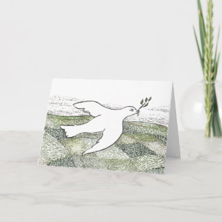 Dove of Peace - colour Holiday Card