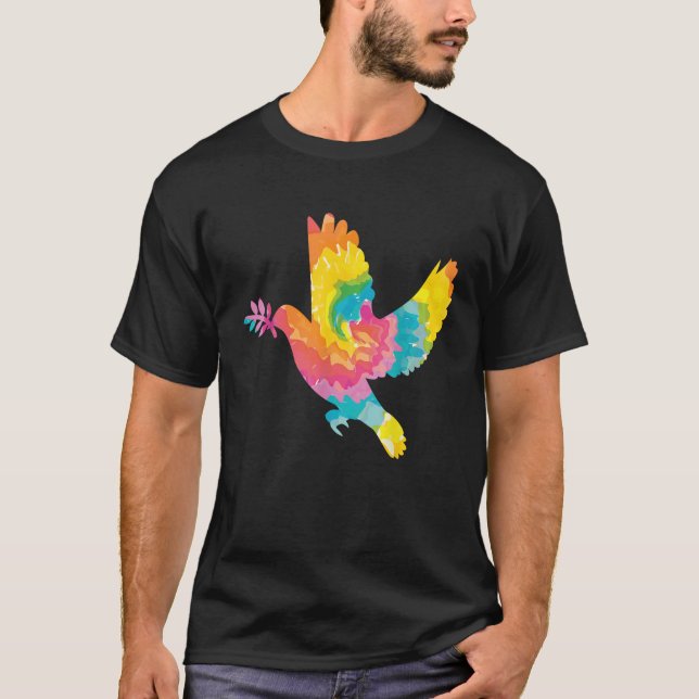 Dove of Peace colourful Dove T-Shirt (Front)