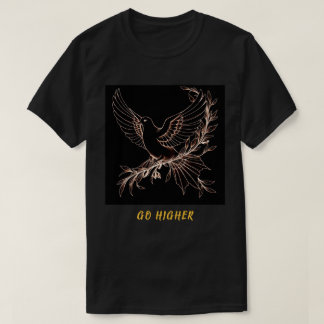 Dove of Peace Go Higher Golden Colour T-Shirt