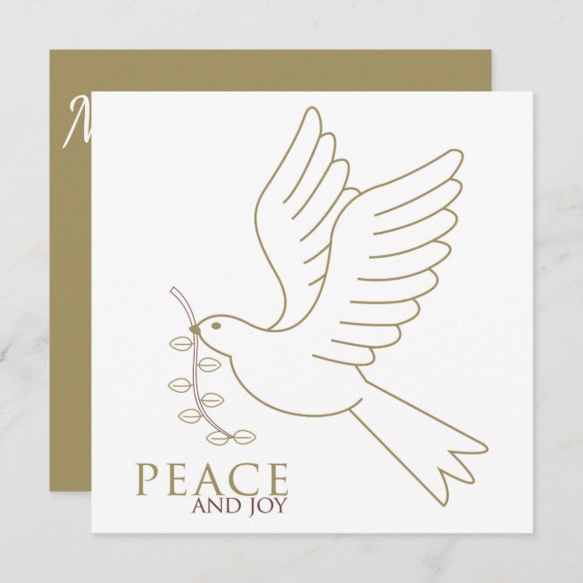 Dove of peace invitation (Front/Back)