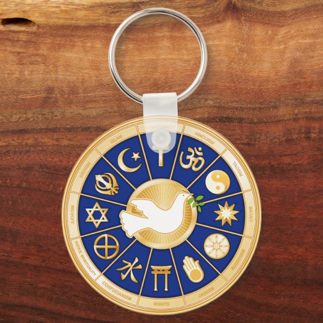 Dove of Peace Key Ring (Front)