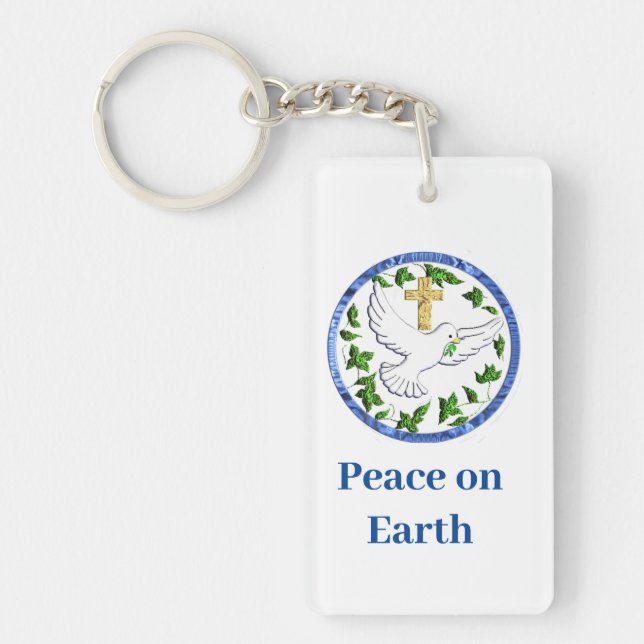 Dove of peace key ring (Front)