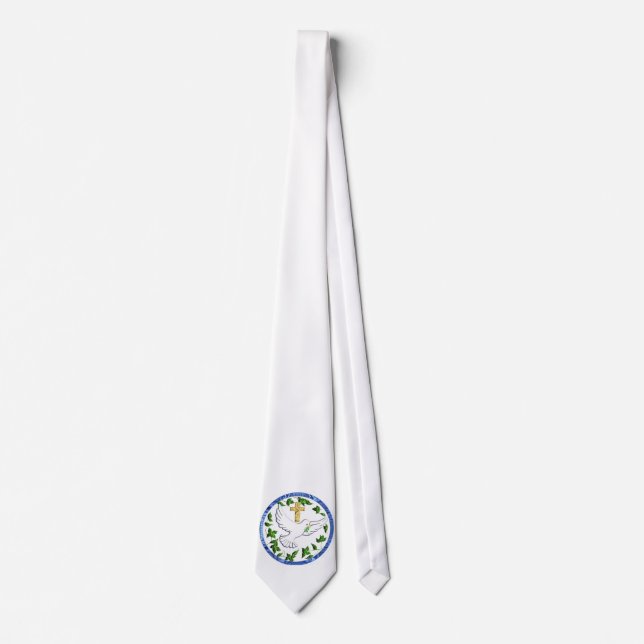 Dove of peace merchandise neck tie (Front)