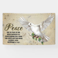 Dove of Peace Personalised Scripture Verse Church