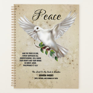 Dove of Peace Personalised Scripture Verse Planner
