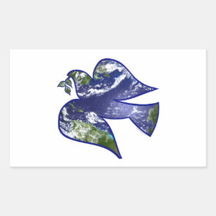 Dove of Peace Rectangular Sticker