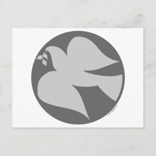 Dove of Peace Sign Postcard