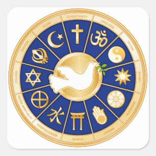 Dove of Peace Square Sticker